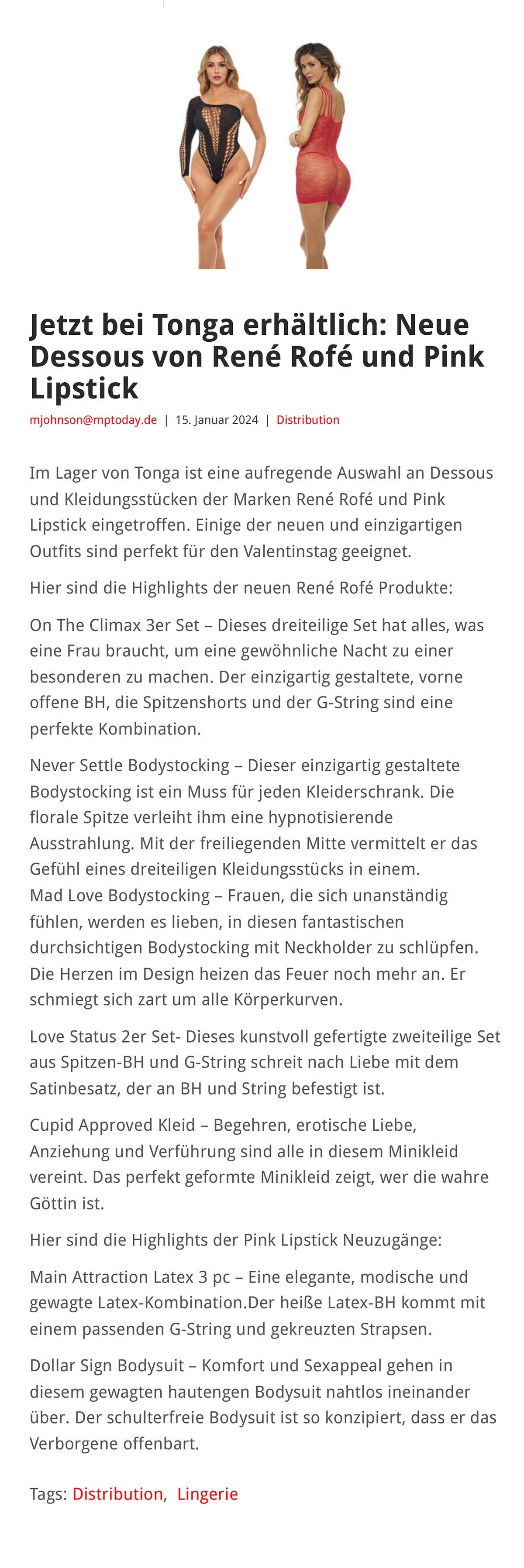 2024-01 eLine Online - René Rofé und Pink Lipstick